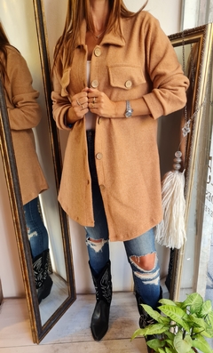 Camisaco de lanilla con botones en internet