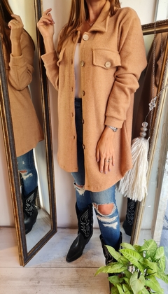 Camisaco de lanilla con botones - tienda online