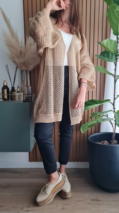 Kimono calado de lana sintética - She Indumentaria