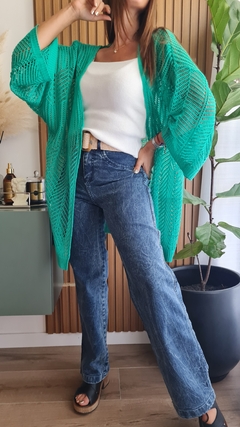 Kimono calado de lana sintética - She Indumentaria