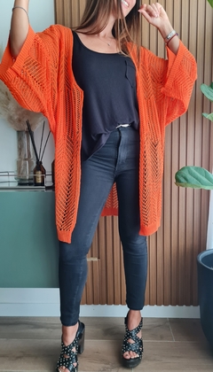 Kimono calado de lana sintética - tienda online