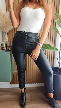 Babucha de bengalina engomada con bolsillos laterales y cintura elastizada - tienda online