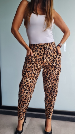 Imagen de Pantalon de bengalina elastizado tipo slouchy