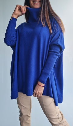 Maxi poleron de bremer con tajos laterales mangas morley - comprar online