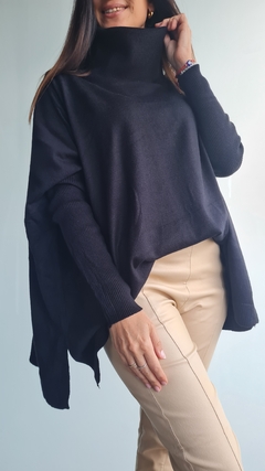 Maxi poleron de bremer con tajos laterales mangas morley - comprar online