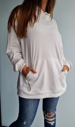 Maxi buzo de micro polar con capucha y bolsillos - comprar online