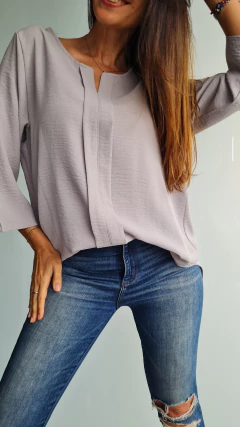 Blusa de Cey con spandex mangas rebatibles