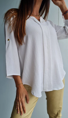 Blusa de Cey con spandex mangas rebatibles - tienda online