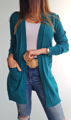 Saco con bolsillos y trenzado al frente de bremer - comprar online