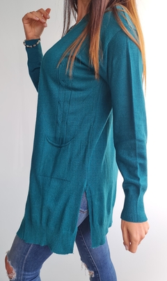 Saco con bolsillos y trenzado al frente de bremer - comprar online