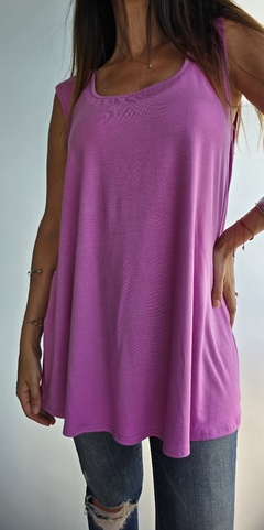 Musculosa modal viscosa oversize - She Indumentaria
