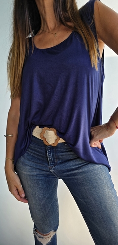 Musculosa modal viscosa oversize en internet