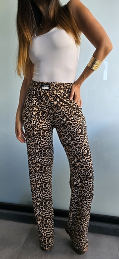 Palazzo animal print de modal soft cintura elastizada x talles