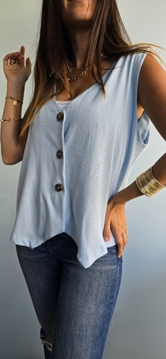 Chaleco de lino talle unico - tienda online