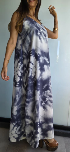 Vestido de seda estampado breteles regulables en internet