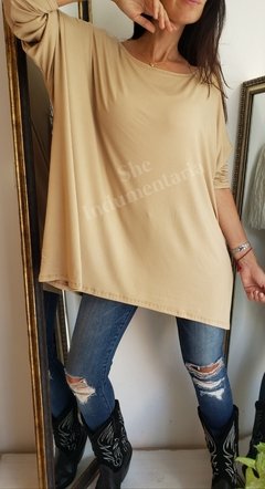 Remeron de modal viscosa oversize manga larga 5VON2 en internet