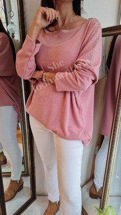 Remeron/ Sweater de lanilla con tachitas - tienda online