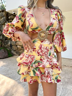 VESTIDO Curto Botanica Amarelo en internet