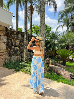 Imagem do Cropped laise Palm Beach Azul