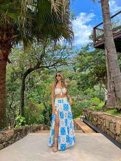 Cropped laise Palm Beach Azul - Branché