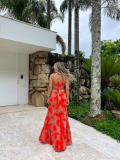 Image of Vestido Bordado Breeze Vermelho