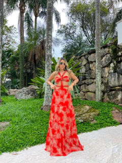 Vestido Bordado Breeze Vermelho on internet