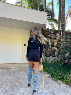 SHORT SAIA ALFAIATARIA YARA PRETO