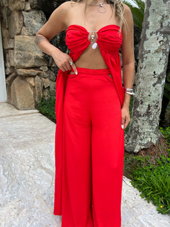 Calça Pantalona Aspen Vermelha - Branché