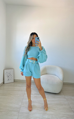 BLUSA MOLETOM DALILA AZUL - loja online