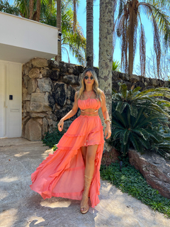 CROPPED CANNES CORAL - comprar online