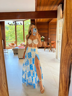 Cropped laise Palm Beach Azul - comprar online