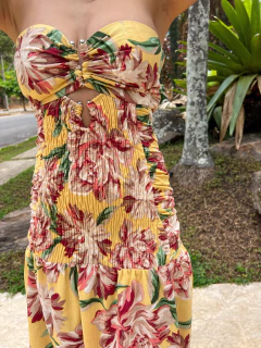 VESTIDO Longo Botanica Amarelo na internet