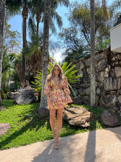 VESTIDO Curto Botanica Amarelo - comprar online