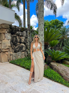 VESTIDO RECORTES ARCANJO PRATA - Branché