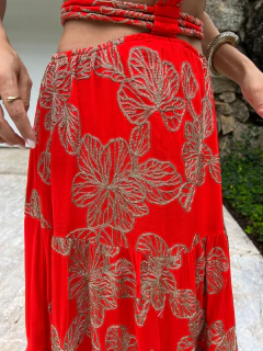 Vestido Bordado Breeze Vermelho - online store