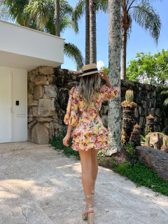 VESTIDO Curto Botanica Amarelo - comprar online