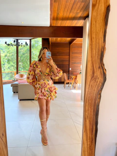 Imagen de VESTIDO Curto Botanica Amarelo