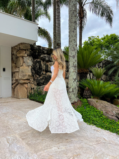 Vestido Transparência Tulum Off na internet