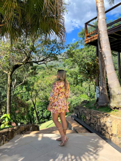 VESTIDO Curto Botanica Amarelo - comprar online