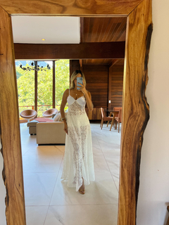 Vestido Transparência Tulum Off - comprar online