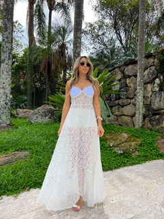 Vestido Transparência Tulum Off - comprar online