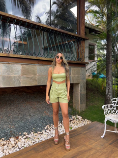 CROPPED COURINO MÓRIA VERDE - comprar online