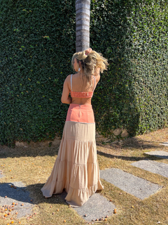 BLUSA DRAPEADA PIETRA CORAL - Branché