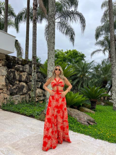 Vestido Bordado Breeze Vermelho - Branché