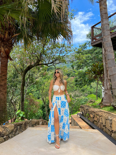Cropped laise Palm Beach Azul - Branché