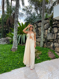 Calça Pantalona Aspen Areia - Branché