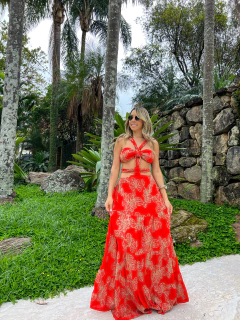 Vestido Bordado Breeze Vermelho - buy online