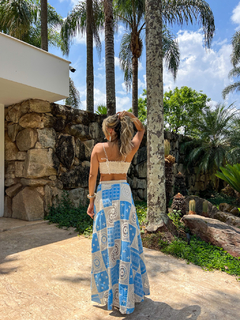 Cropped laise Palm Beach Azul - comprar online