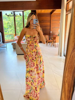 Imagem do VESTIDO Longo Botanica Amarelo