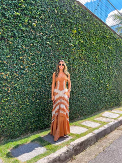 VESTIDO New NORONHA Chocolate - Pré venda